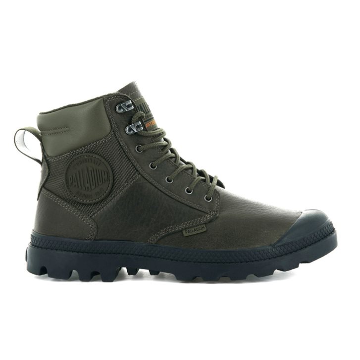 Dámské Boty Palladium Pampa Shield WP+ LTH Olivy Zelené | CZ ZFY-78L